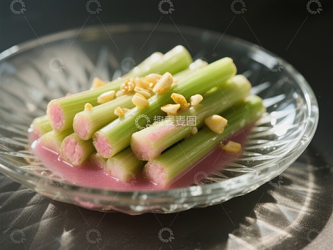 腌制芹菜配花生，清新美味