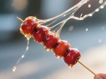 糖葫芦上的甜蜜拉丝