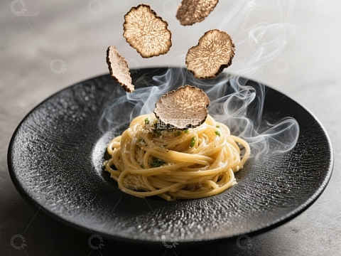 黑松露意面，热气腾腾的美食