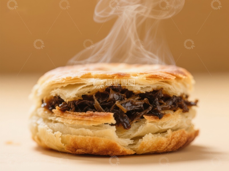 高清大图下载【趣麦麦图】热腾腾的馅饼，散发诱人香气