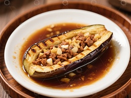 蒜香肉末烤茄子
