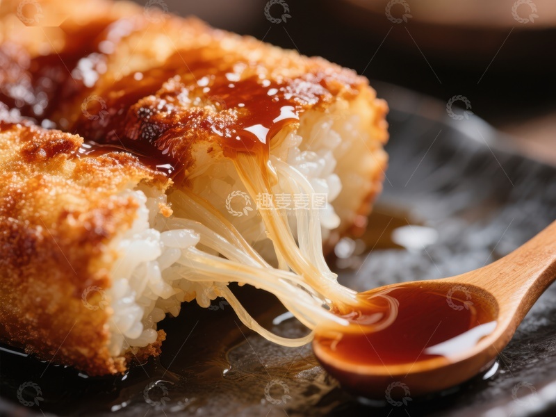 高清大图下载【趣麦麦图】酥脆炸物搭配浓郁酱汁