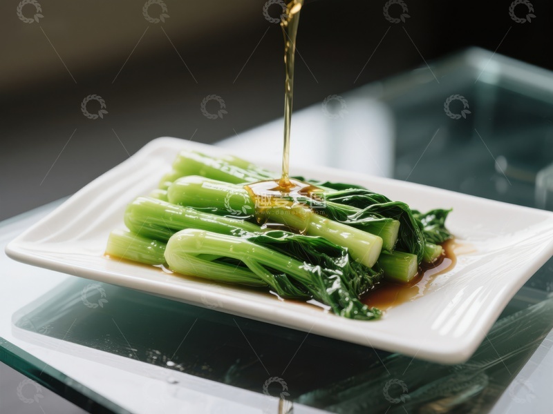 高清大图下载【趣麦麦图】清炒时蔬淋油，美味呈现