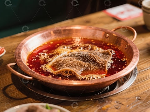 铜锅火锅，热气腾腾的美食