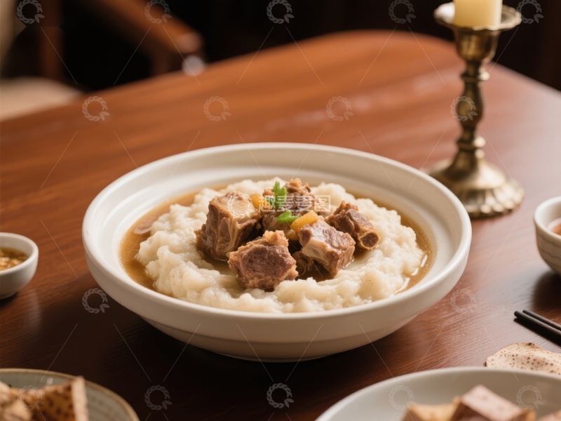 高清大图下载【趣麦麦图】牛肉炖菜配土豆泥