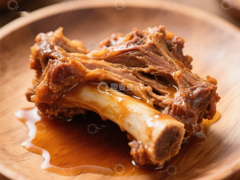高清大图下载【趣麦麦图】酱汁淋漓的羊排特写