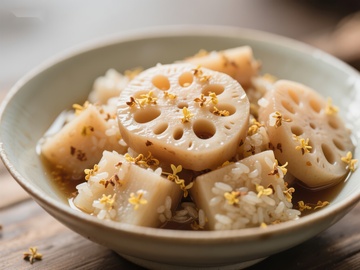 莲藕桂花糯米甜品