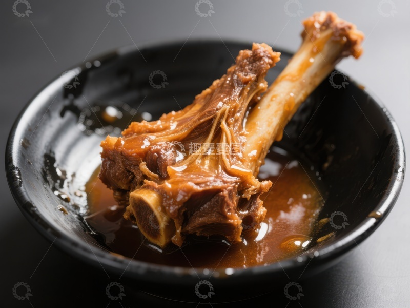 高清大图下载【趣麦麦图】浓郁酱汁中的羊蝎子