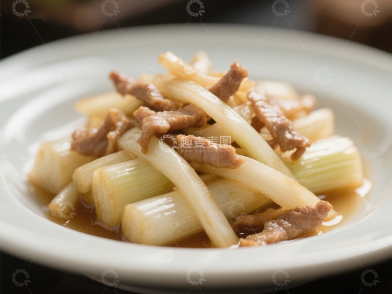 高清大图下载【趣麦麦图】葱爆肉丝，美味家常菜