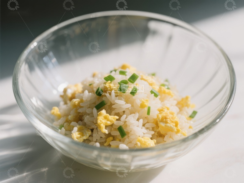 高清大图下载【趣麦麦图】一碗香喷喷的蛋炒饭