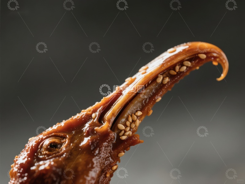 高清大图下载【趣麦麦图】酱香鸭头特写