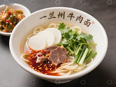 兰州牛肉面，热腾美味的传统佳肴
