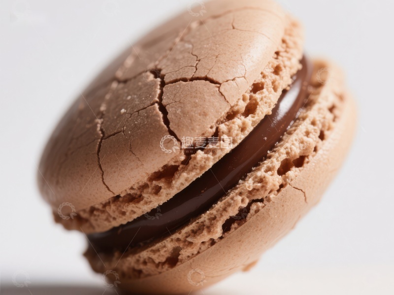 高清大图下载【趣麦麦图】巧克力马卡龙特写