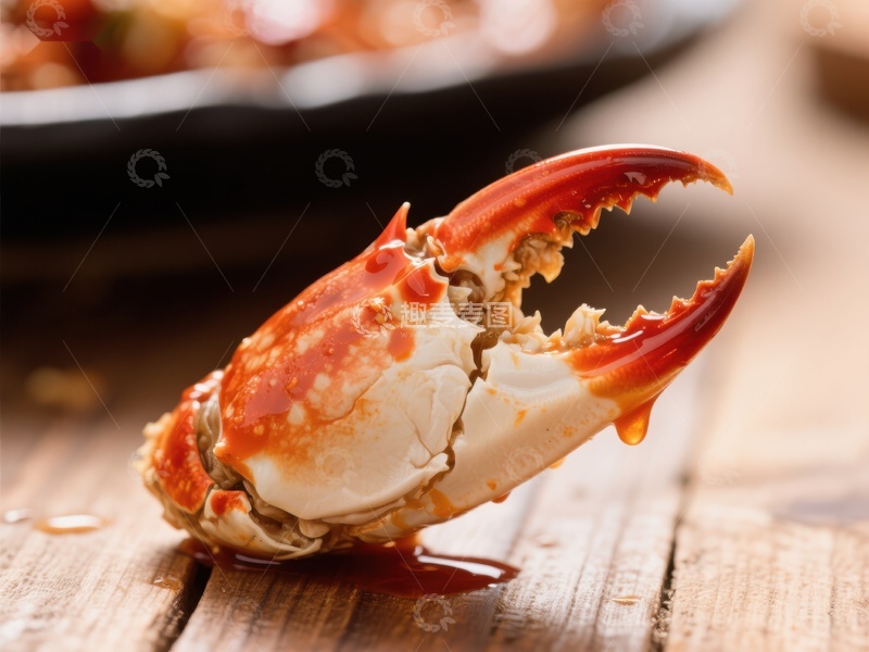 高清大图下载【趣麦麦图】鲜美蟹钳特写