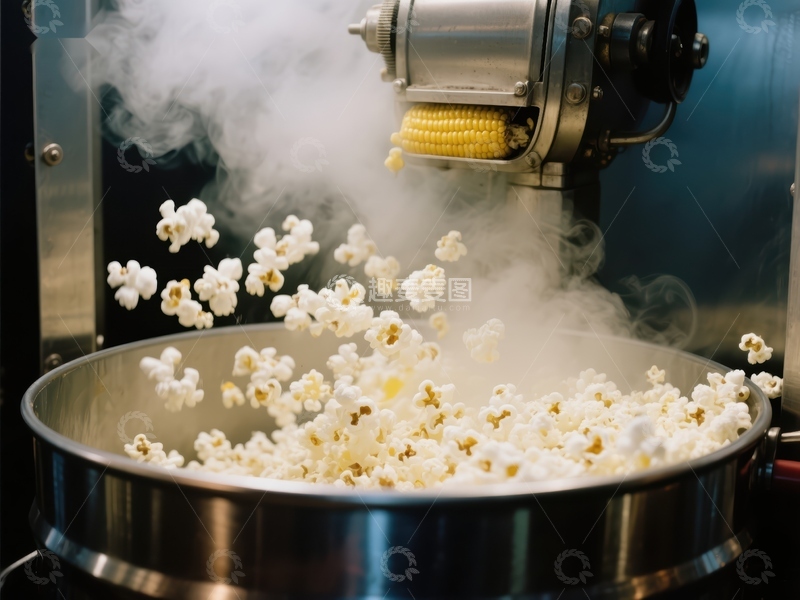 高清大图下载【趣麦麦图】爆米花机弹出新鲜爆米花