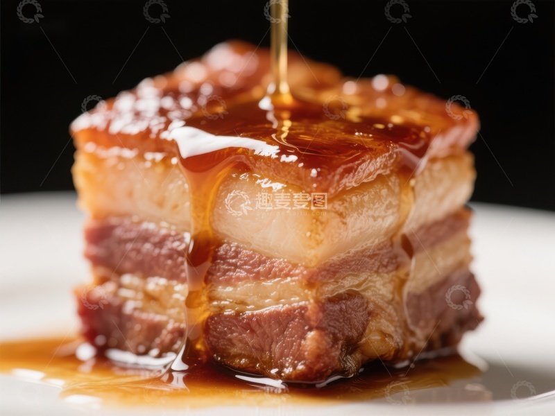 高清大图下载【趣麦麦图】蜜汁浇灌的美味肉块