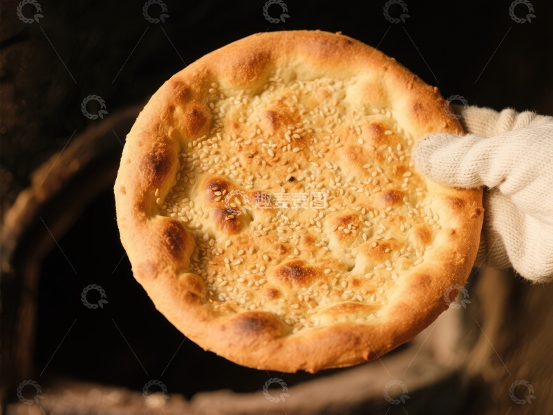 高清大图下载【趣麦麦图】新鲜出炉的芝麻面包