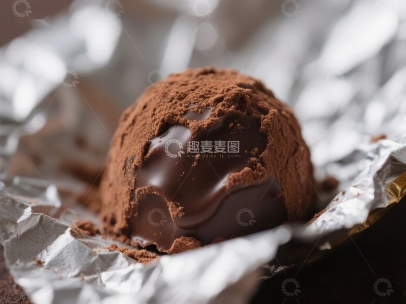 高清大图下载【趣麦麦图】巧克力松露特写
