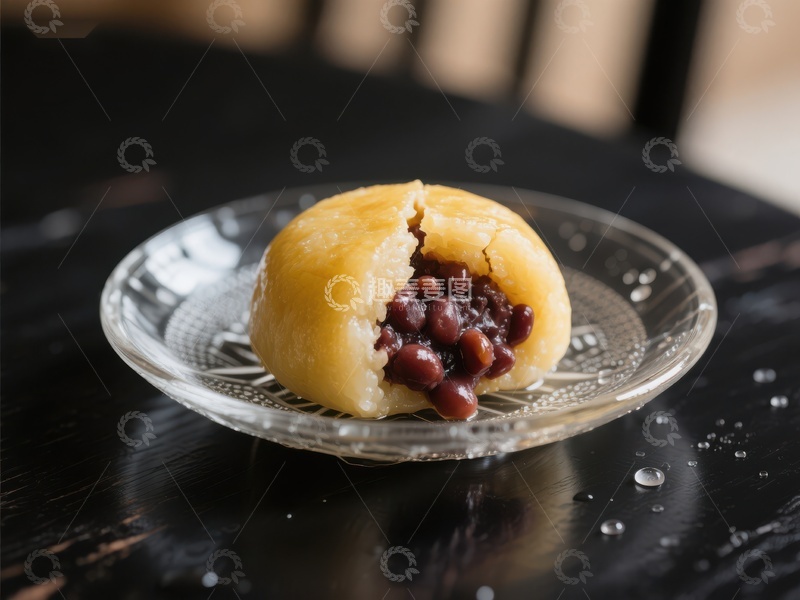 高清大图下载【趣麦麦图】红豆馅饼，美味传统甜点