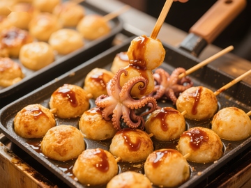 章鱼小丸子热锅制作