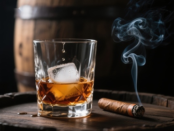 威士忌与雪茄的静谧时光