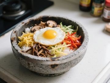 石锅拌饭：色彩丰富的传统美食