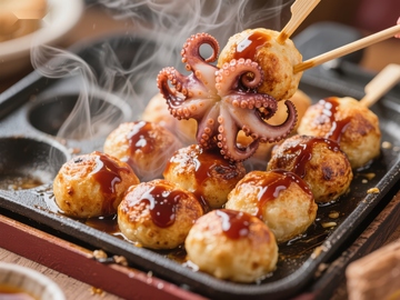 热腾腾的章鱼小丸子