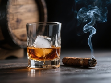 威士忌与雪茄的静谧时光