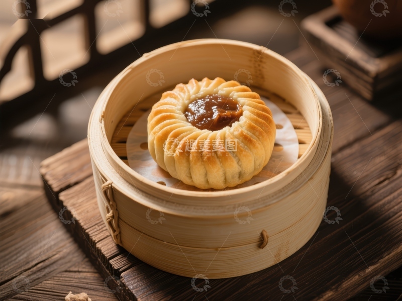高清大图下载【趣麦麦图】蒸笼中的美味糕点
