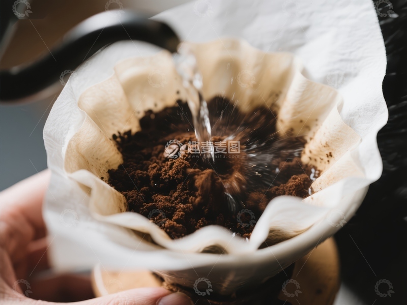 高清大图下载【趣麦麦图】手冲咖啡过程特写