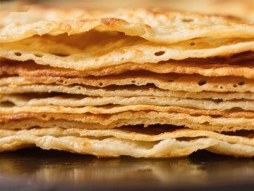 金黄薄饼层层叠叠