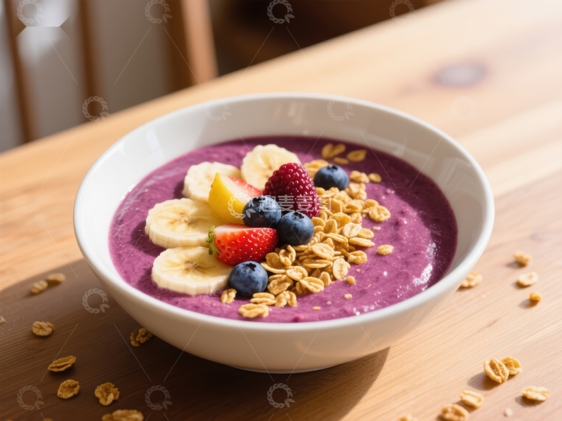 高清大图下载【趣麦麦图】美味水果燕麦碗