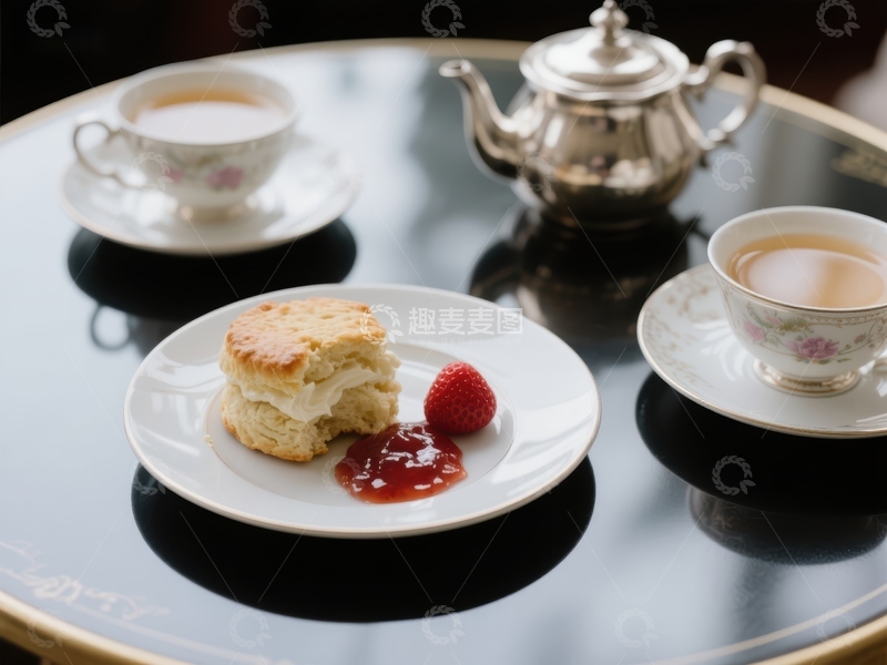 高清大图下载【趣麦麦图】英式下午茶与松饼