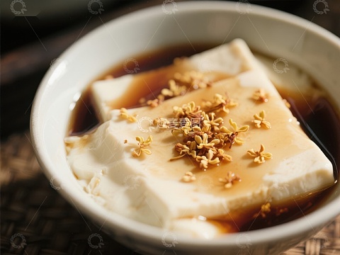 桂花豆腐脑，甜蜜软糯的中式甜品