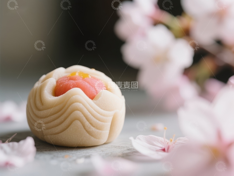 高清大图下载【趣麦麦图】樱花季的传统甜点