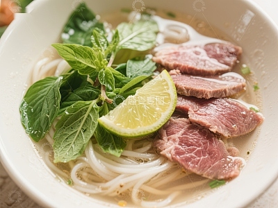 越南河粉：鲜嫩牛肉与清新香草的完美结合