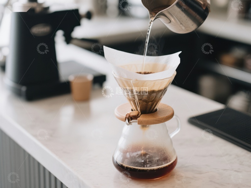 高清大图下载【趣麦麦图】手冲咖啡制作过程