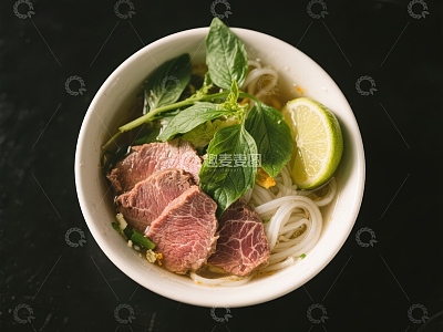 越南河粉：牛肉配青柠与香草