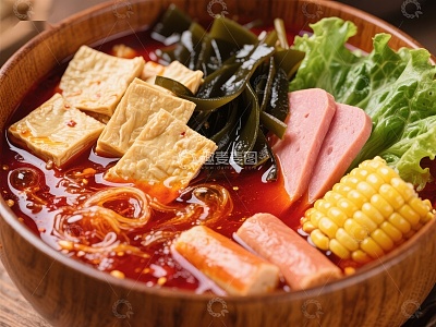 麻辣烫碗装美食