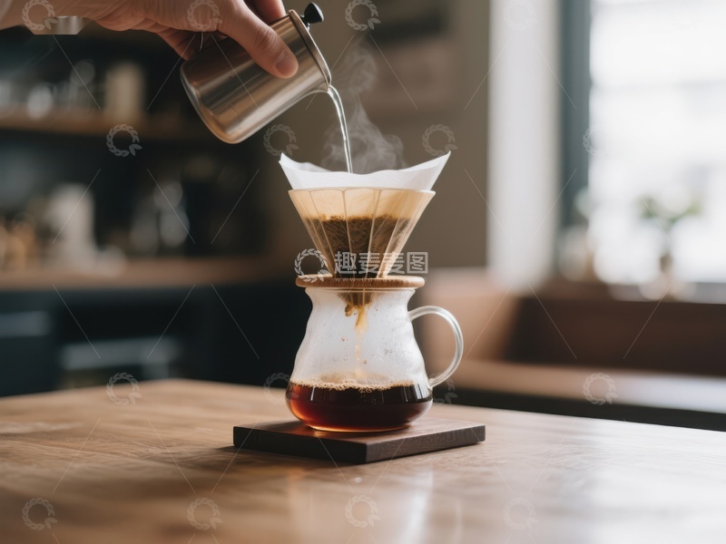高清大图下载【趣麦麦图】手冲咖啡制作过程