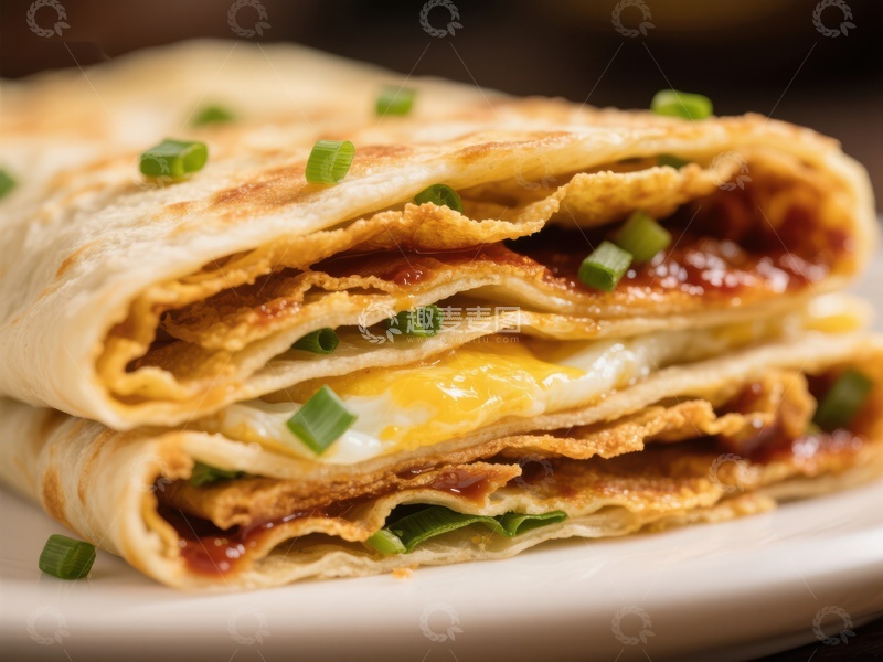 高清大图下载【趣麦麦图】-煎饼果子：经典早餐美食