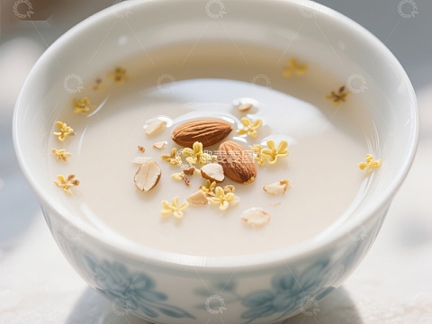 杏仁桂花茶，清新雅致