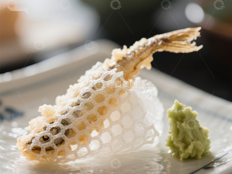 高清大图下载【趣麦麦图】精致天妇罗与芥末酱