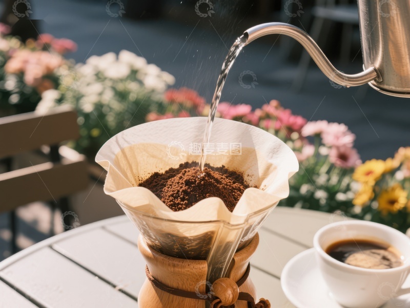 高清大图下载【趣麦麦图】手冲咖啡制作过程
