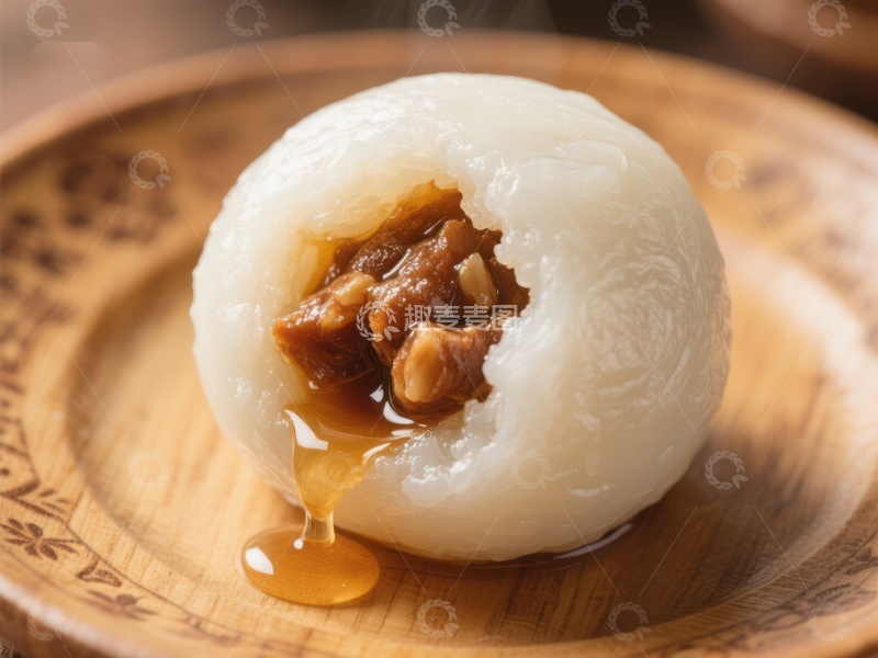 高清大图下载【趣麦麦图】热腾腾的汤圆，甜蜜馅料诱人