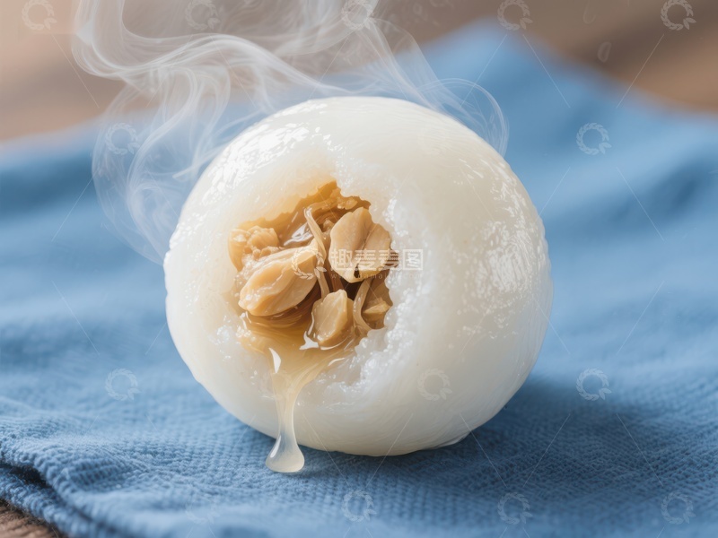 高清大图下载【趣麦麦图】热腾腾的汤圆，花生馅料诱人