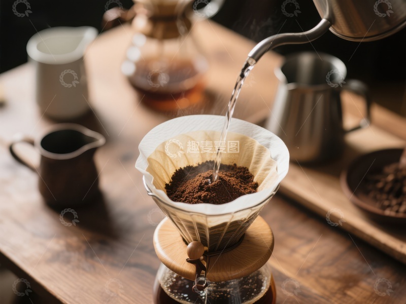高清大图下载【趣麦麦图】手冲咖啡制作过程