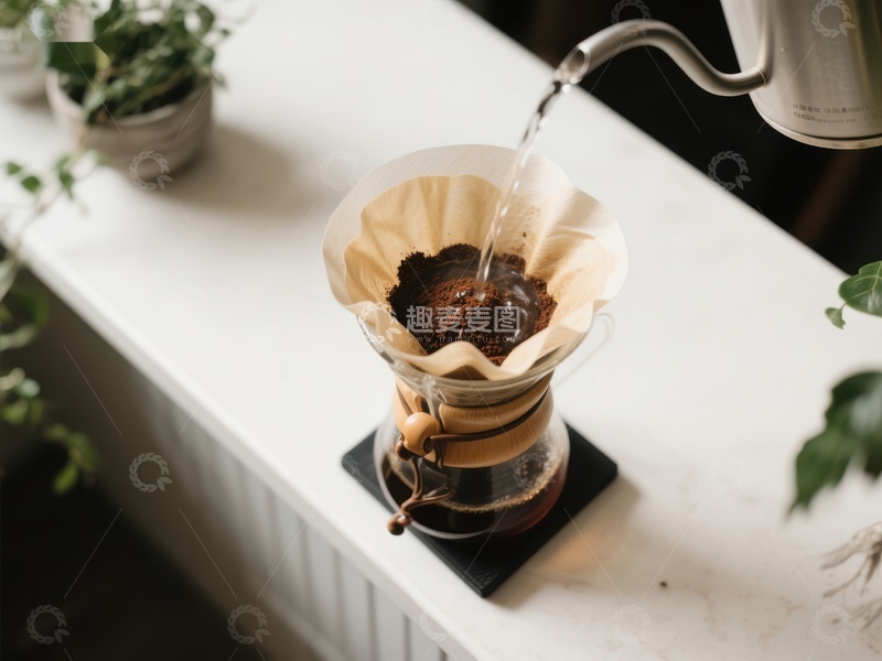 高清大图下载【趣麦麦图】手冲咖啡制作过程