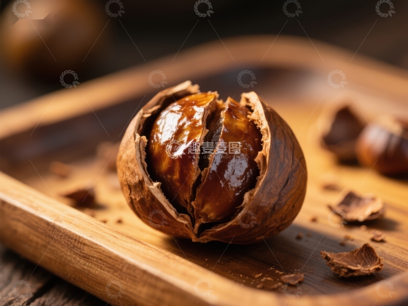 高清大图下载【趣麦麦图】糖炒栗子，香甜诱人