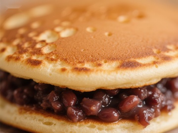 红豆夹心煎饼特写